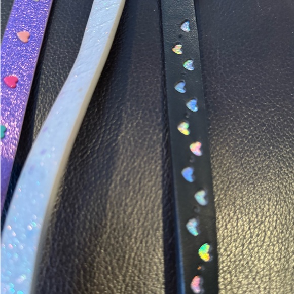 Cat & Jack Kids' Sparkle Belt Trio - Pink, Silver, Black - Picture 2 of 5